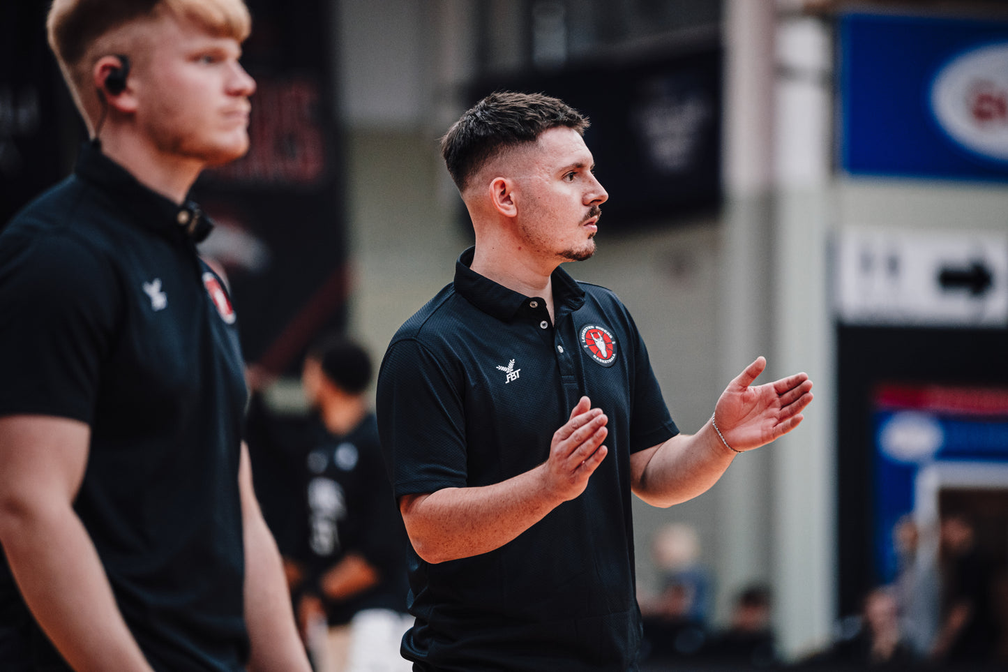 PRE-ORDER Leicester Riders x FBT Crest Polo Shirt - Black