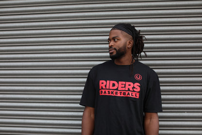 Riders Black Basketball T-shirt