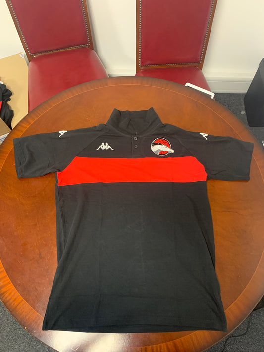 Riders Black and Red Kappa Polo